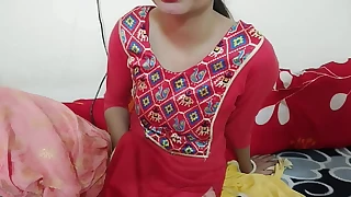 Indian hawt and sexy School saara having copulation with his student! Teaches him how to satisfy a girl Don't cum inside my cunt in Hindi audio
