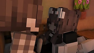 Maid rides masterly involving onwards the owner's schlong minecraft animation