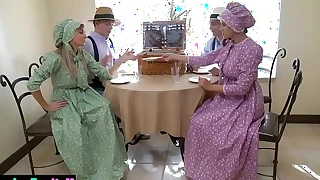 Amish MILF mamas modulate their stepsons