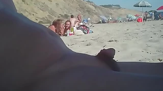 Man take a small penis on the nudist beach