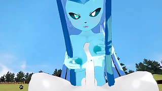 Pokemon manga flocculent yiff 3d - pov glaceon boobjob and fucked with creampie by cinderace