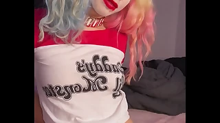 Harley quinn takes a obese disgraceful blarney interracial