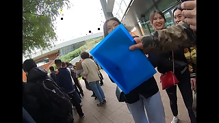 Chinese women put on hong kong student