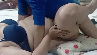 Big Tits Desi Pornstar aunty Netu hard fucked in man of the cloth style and creampie her pussy during xxx choot chudaye by her husband's big cock in hindi