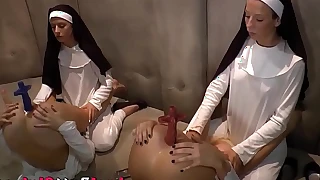 Nun ass toyed hard wide of mongrel