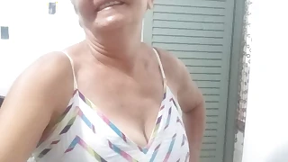 Masturbating granny Olys