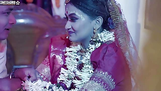 Desi Cute 18+ Girl Very 1st bridal ill-lit in the matter of her husband with an increment of Hard-core sex ( Hindi Audio )