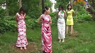 Chinese Beauties In Outdoor Bondage