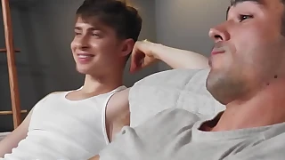 Straight scrounger fucked by his elated roommate