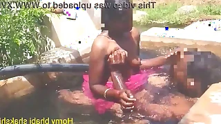 Tamil aunty bathing and shagging with sob sister