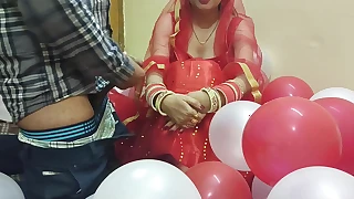 First Night of a Newly Married Desi Beautiful Hot Wife Fucked hard by Husband in Hindi