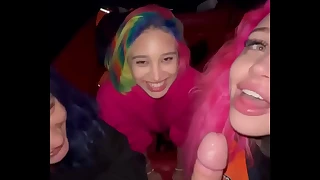 Cuties surprised guy and sucked him off on boat