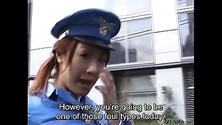 Subtitled japanese bring on nudity miniskirt police striptease